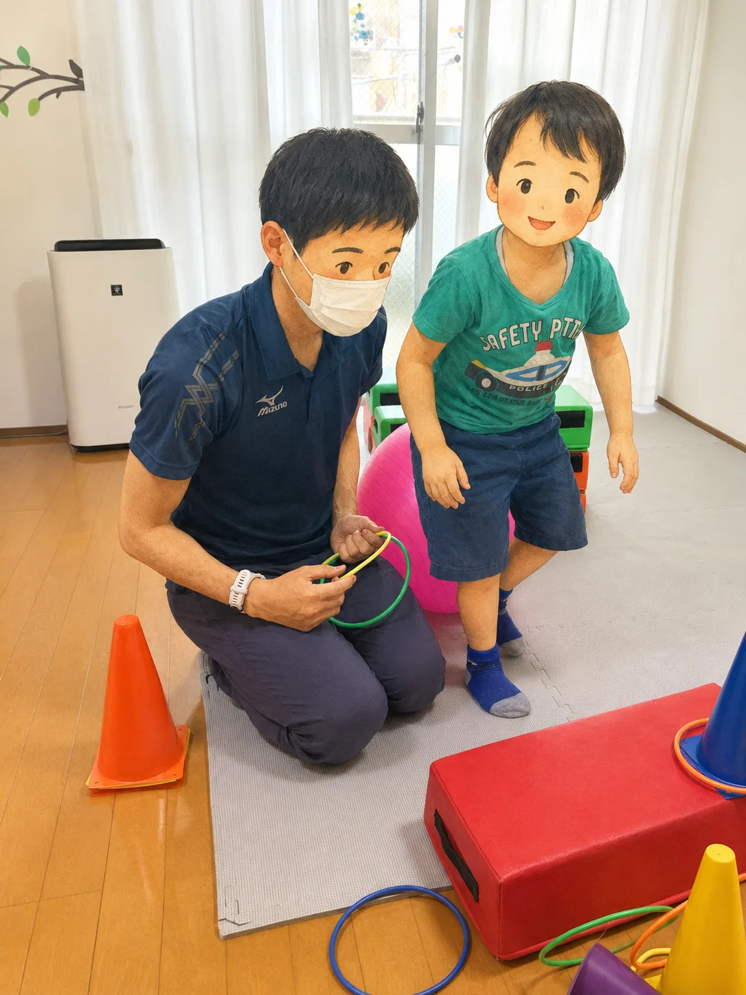 理学療法士が一人ひとりに合わせて運動をサポートします